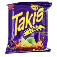 Takis Fuego Chili Pepper and Lime Tortilla Chips 90gm - Chile Mojo