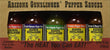 Arizona Gunslinger 5-flavour Mini Hot Sauce Sampler Pack - 5 x .75oz (22ml) - Chile Mojo
