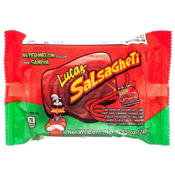 Lucas Salsagheti Watermelon Gusano Candy - Chile Mojo