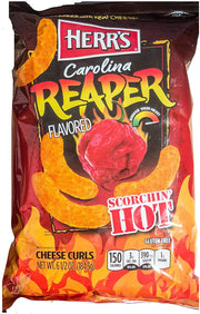 Herrs Carolina Reaper Cheese Curl Puffs 184gm - Chile Mojo