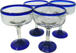 Mexican recycled glass - hand blown Margarita Glass - Chile Mojo
