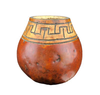 Yerba Mate Natural Gourd with Azteca design - Chile Mojo