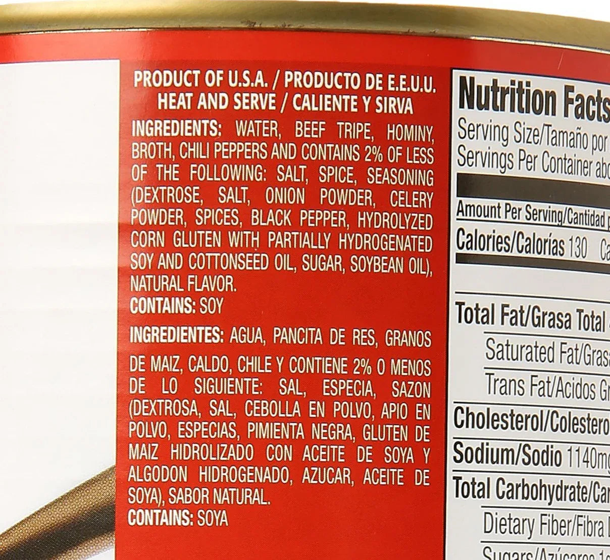 Juanitas Hot n Spicy Menudo Picoso 709gm - 25oz - Chile Mojo