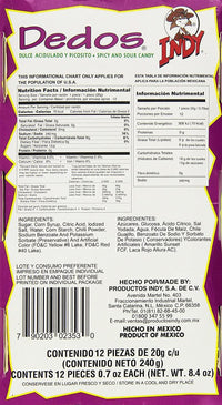 Indy Dedos Spicy and Sour Mexican Candy - Chile Mojo