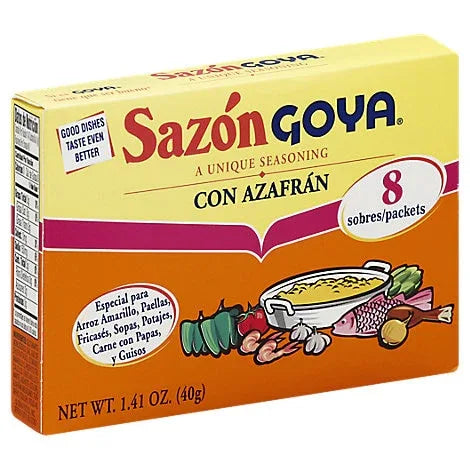 Sazon Goya Seasoning Azafran 40gm (8 sachets) - Chile Mojo