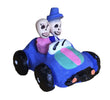 Mexican clay folk art - mini day of the dead Sunday drive car - Chile Mojo