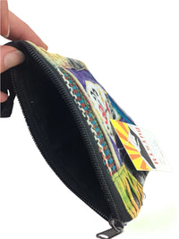 Sugar Skull cotton clutch purse - Chile Mojo