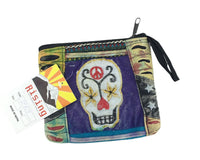 Sugar Skull cotton clutch purse - Chile Mojo