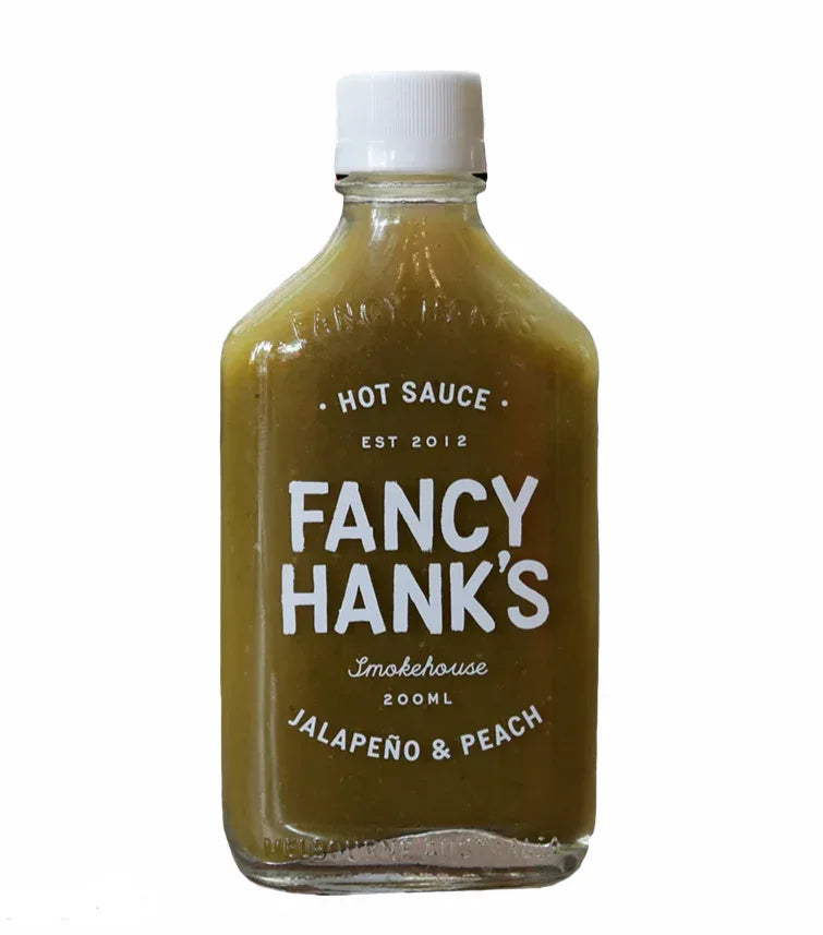 Fancy Hanks Jalapeno Peach Hot Sauce 200ml - Chile Mojo