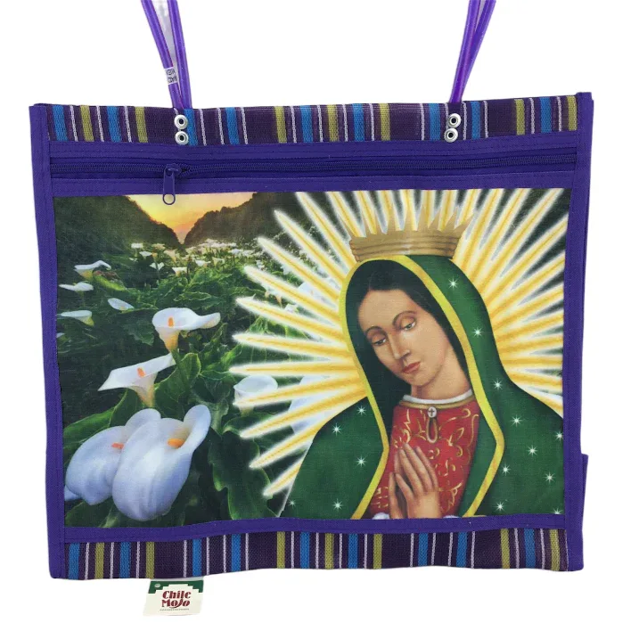 Mexican Mesh Market Bag with zipper - Guadalupe - Chile Mojo