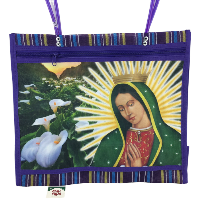 Mexican Mesh Market Bag with zipper - Guadalupe