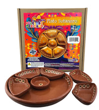 Mexican Earthenware Barro Botanero (6 segment serving plate) - Chile Mojo