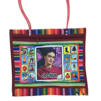 Mexican Mesh Market Bag with zipper - La Frida - Chile Mojo