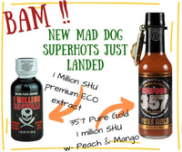 Mad Dog 357 Pure Gold 1Mil SHU Peach n Mango Hot Sauce 5oz (148ml) - Chile Mojo