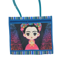 Mexican Mesh Market Bag with zipper - La Frida - Chile Mojo