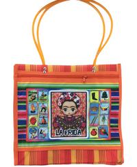 Mexican Mesh Market Bag with zipper - La Frida - Chile Mojo
