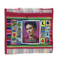 Mexican Mesh Market Bag with zipper - La Frida - Chile Mojo