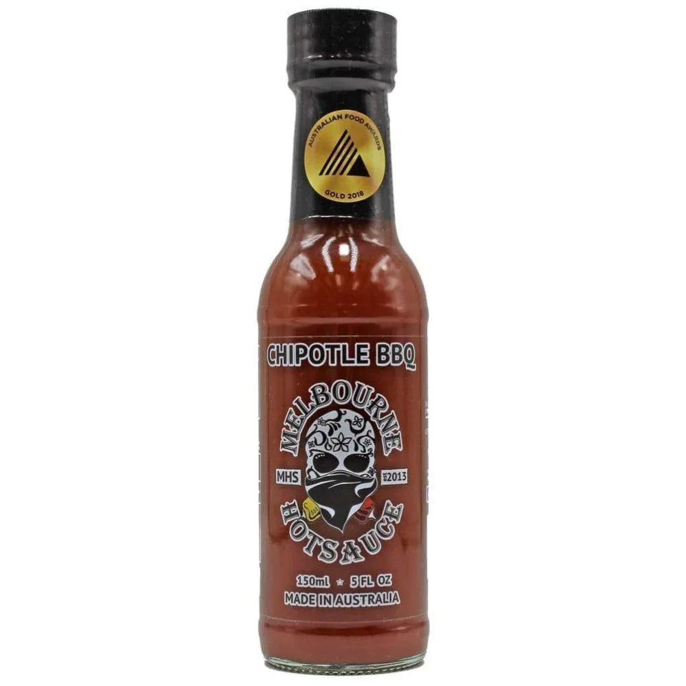 Melbourne Hot Sauce Chipotle BBQ 150ml - Chile Mojo