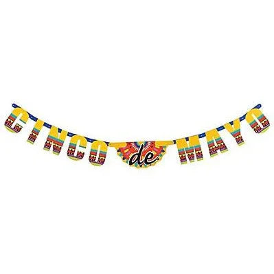 Cinco De Mayo 6-foot Jointed Party Banner - Chile Mojo