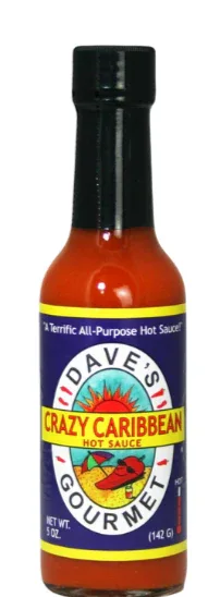 Daves Crazy Caribbean Hot Sauce 148ml (5oz) - Chile Mojo