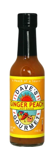 Daves Ginger Peach Hot Sauce 148ml (5oz) - Chile Mojo
