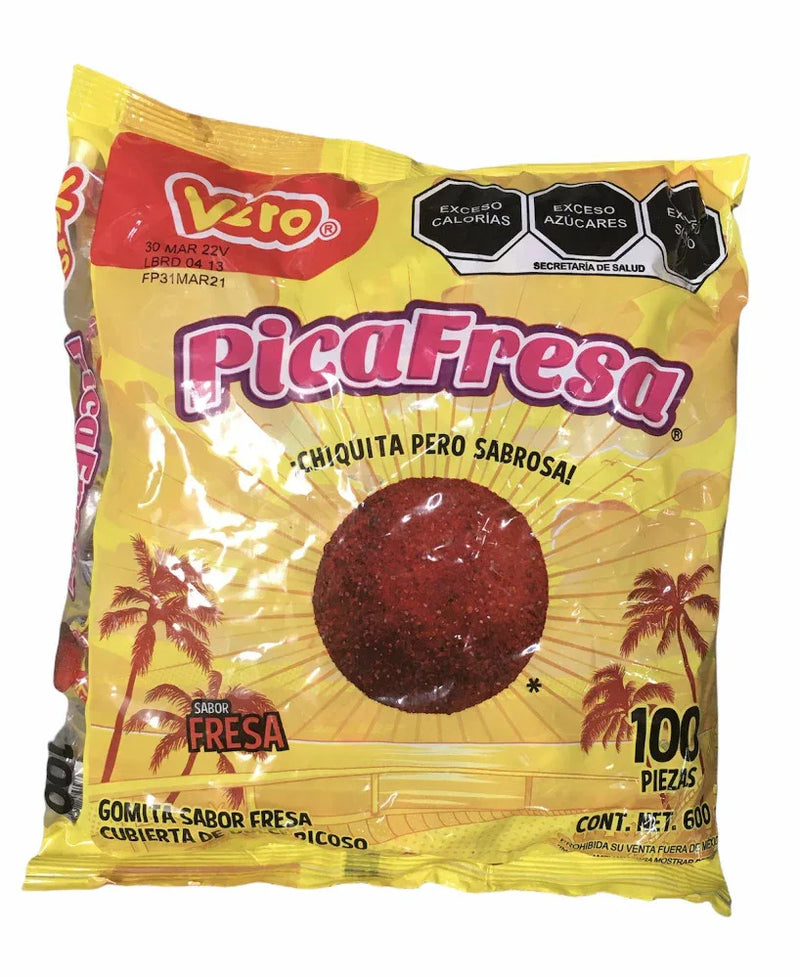 Vero Pica Goma Fresa Mexican candy - Chile Mojo
