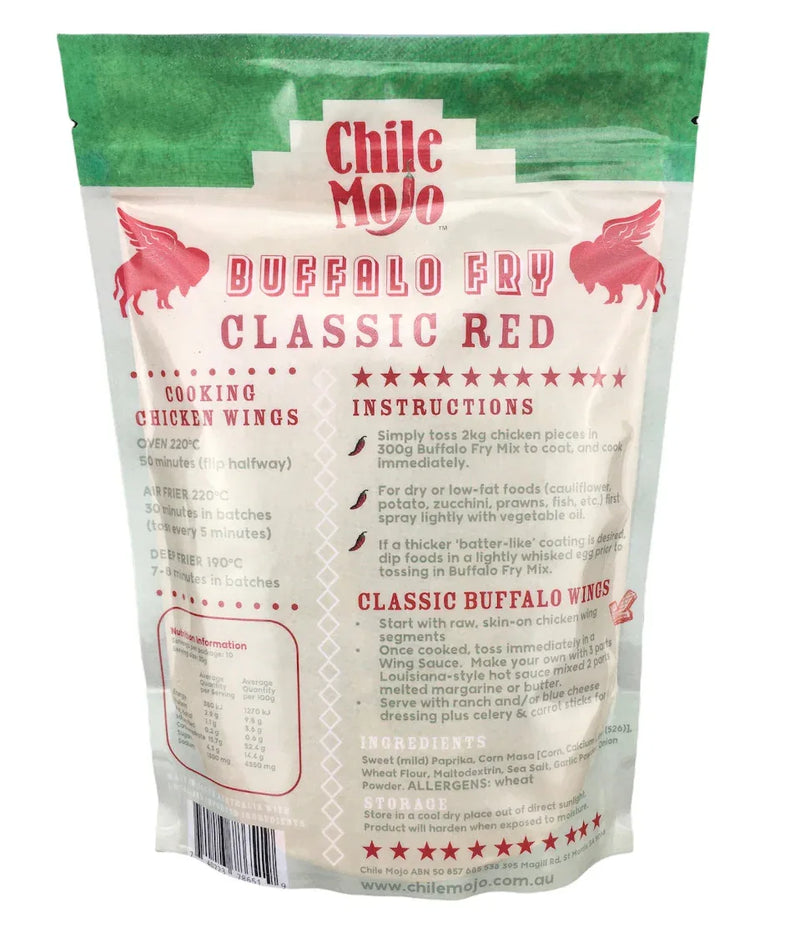 Chile Mojo Buffalo Fry Mix - Classic Red 300gm - Chile Mojo