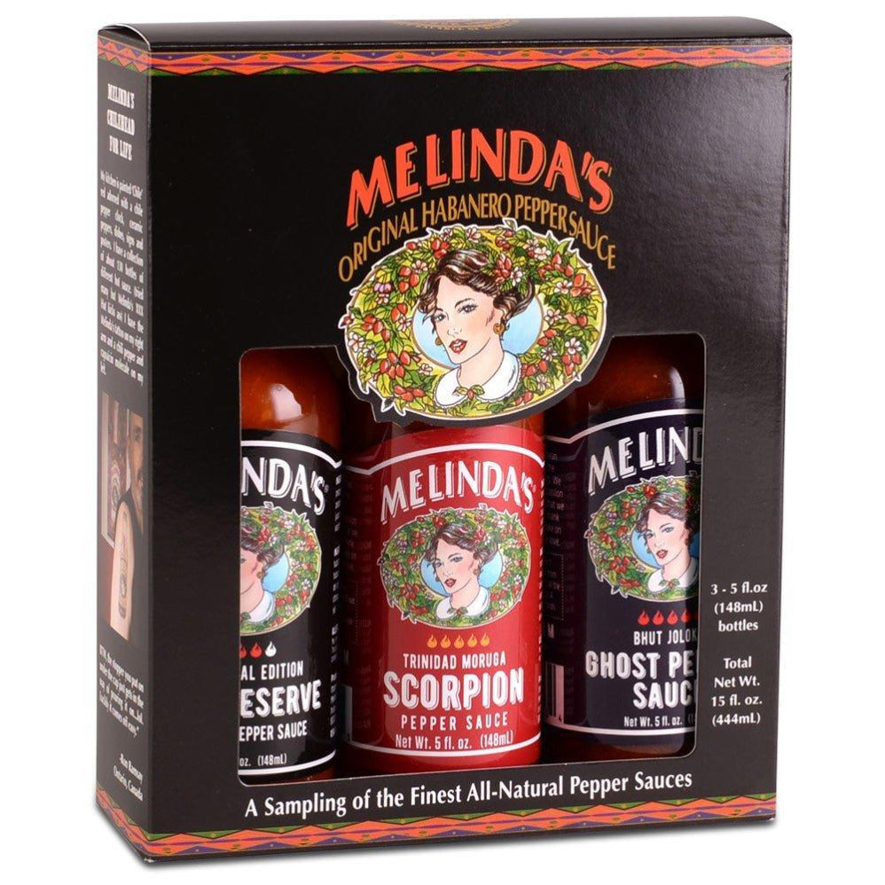 Melindas Gift Pack - 3 heat levels - Xtreme Fiery Collection