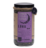 La Fundidora Salsa Luna - Black Charred Jalapenos 340gm - Chile Mojo