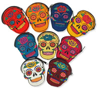 Colourful Sugar Skull Calavera Coin Purse - Chile Mojo