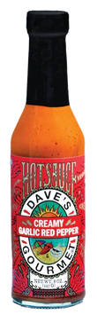 Daves Gourmet Creamy Garlic Red Pepper Hot Sauce 227gm (8oz) - Chile Mojo