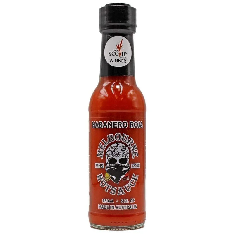 Melbourne Hot Sauce Habanero Roja 150ml - Chile Mojo