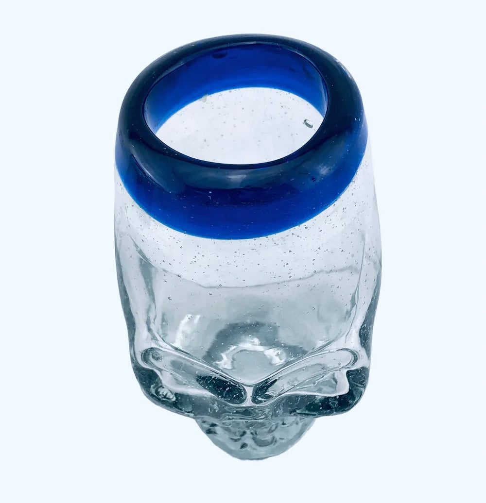 Handmade Mexican Calavera Skull Shot Glass - Chile Mojo