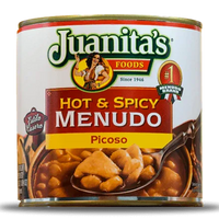 Juanitas Hot n Spicy Menudo Picoso 709gm - 25oz - Chile Mojo