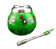 Yerba Mate Flower Gourd incl. Straw - Chile Mojo