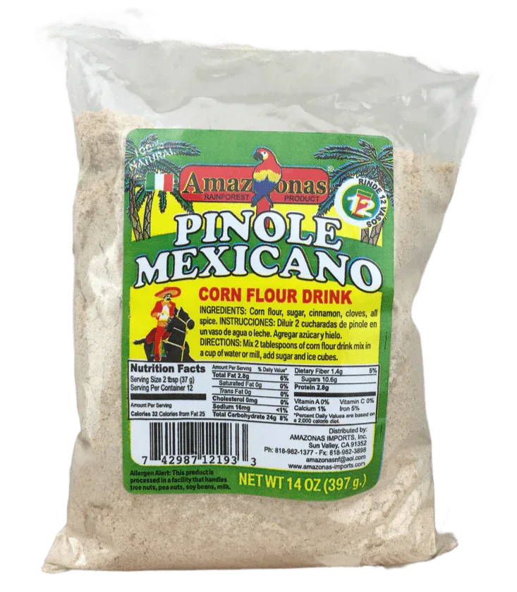 Amazonas Pinole Mexicano Corn Flour Drink Mix 397gm - Chile Mojo