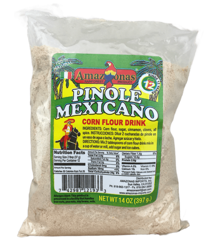 Amazonas Pinole Mexicano Corn Flour Drink Mix 397gm
