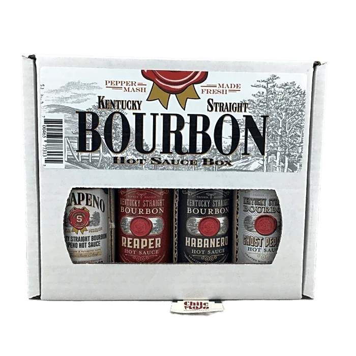 Kentucky Straight Bourbon Hot Sauce 4-pack - Chile Mojo