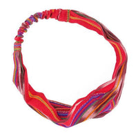 Handmade Serape-striped Head Band from Ecuador - Chile Mojo