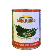 Don Diego Whole Green Mild Chiles 765gm (27oz) - Chile Mojo
