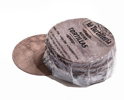 La Tortilleria Blue Corn Tortillas 14.5cm - 500gm (approx 18) - collect in-store only - Chile Mojo