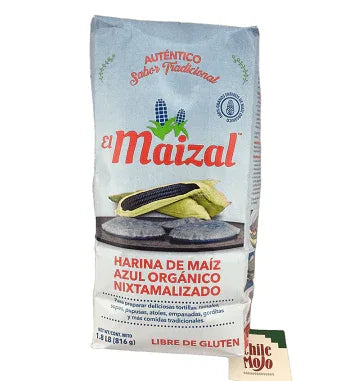 El Maizal BLUE Corn Masa Flour 816gm - Chile Mojo