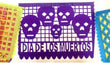 Papel Picado - paper Dia de Muertos 10 sheets 47cm x 34cm (5 meters) - Chile Mojo