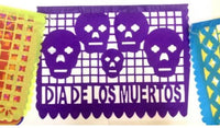 Papel Picado - paper Dia de Muertos 10 sheets 47cm x 34cm (5 meters) - Chile Mojo