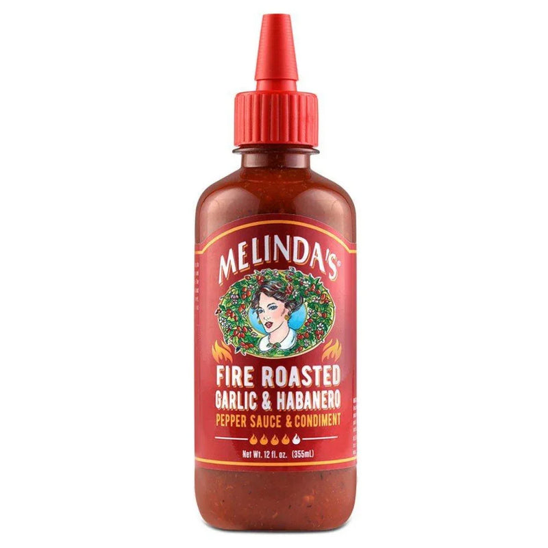 Melindas Fire Roasted Garlic and Habanero Hot Sauce 355ml - Chile Mojo