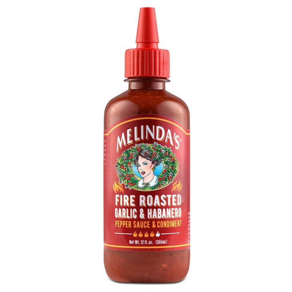 Melindas Fire Roasted Garlic and Habanero Hot Sauce 12oz (355ml)