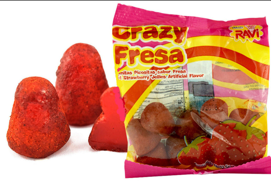 Ravi Crazy Fresa Mexican Strawberry Jelly Candy