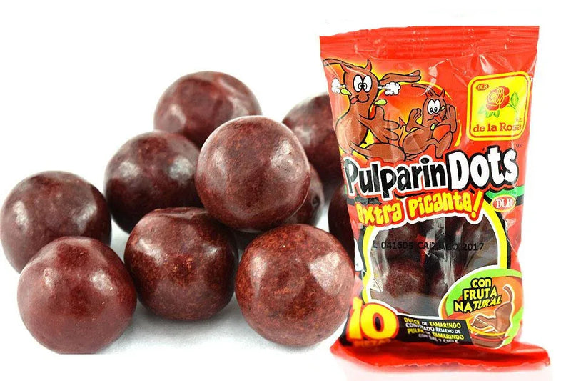 De la Rosa Pulparindots Tamarind Candy Extra Spicy - Chile Mojo