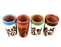 Mexican Ceramic Tequilero Shot Glass - Chile Mojo