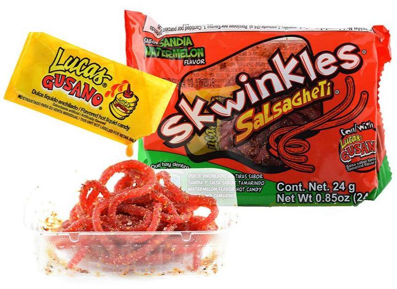 Lucas Salsagheti Watermelon Gusano Candy - Chile Mojo